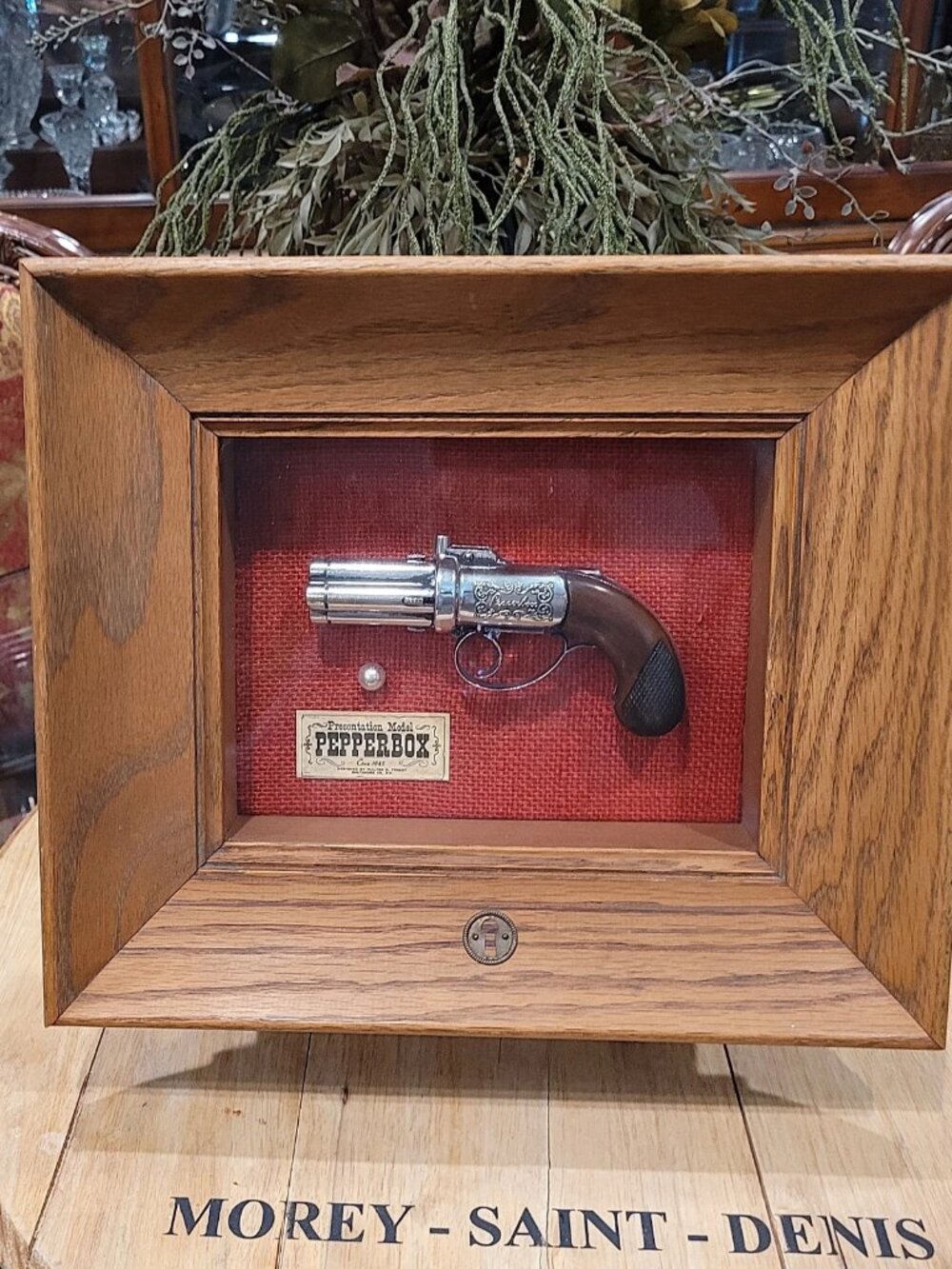 Western Gangler Gentry Pepperbox Shadow Box Art